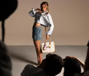 Behind the scene with Zendaya, who fronts the Louis Vuitton X Murakami 2025 Re-Edition campaign