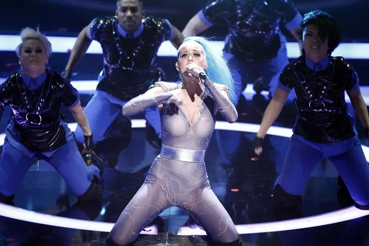 Performing at the Echo Awards 2012 in Berlin, Germany