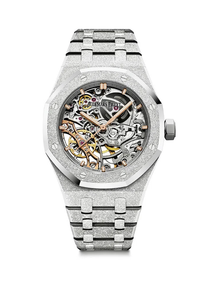 White Gold Royal Oak Double Balance Wheel Openworked Watch.<br />Photo: Courtesy