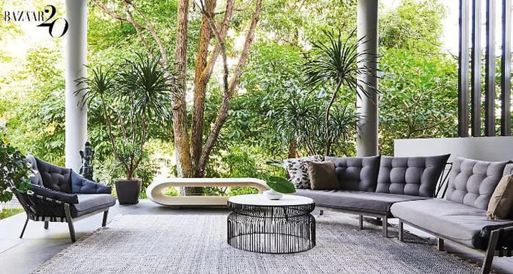 The lounge area by the swimming pool.