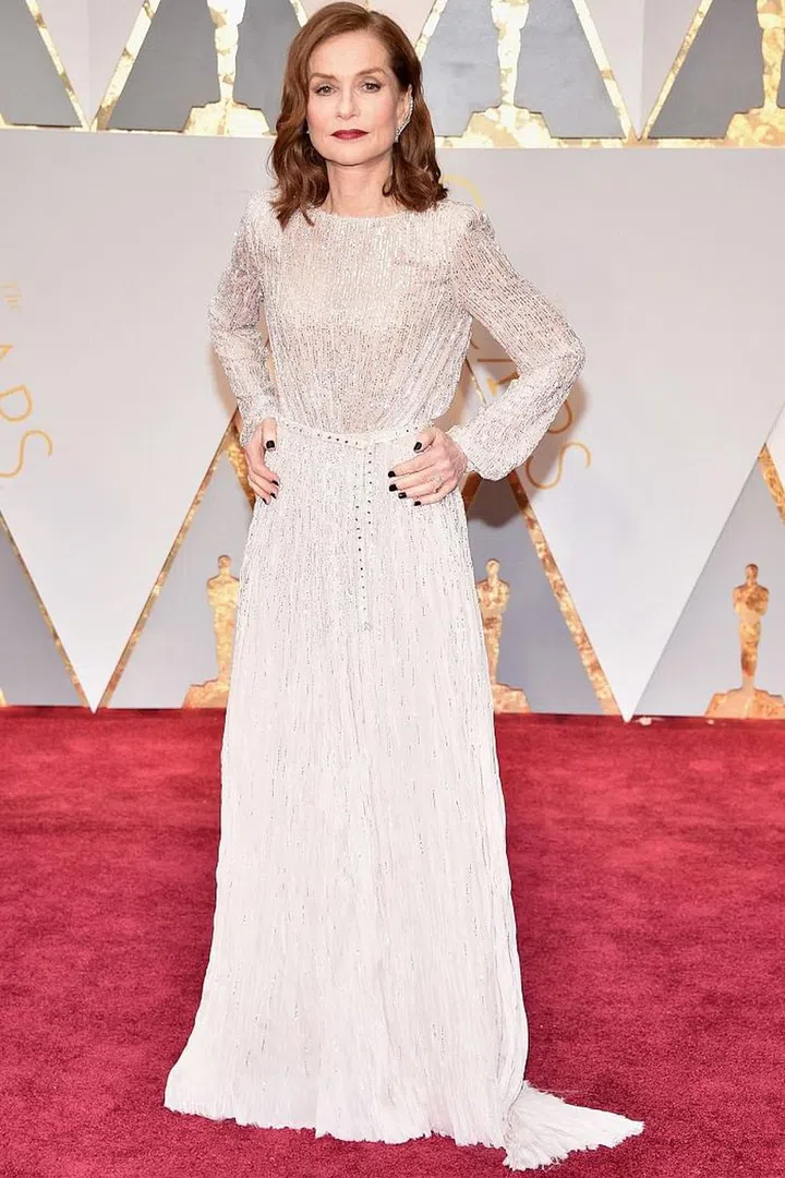 in Armani Privé. Photo: Getty 