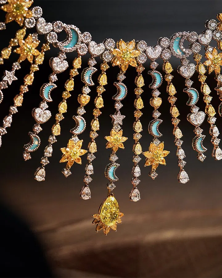 best high jewellery collections of 2026 | savoire faire photo belle dior soleil celeste necklace