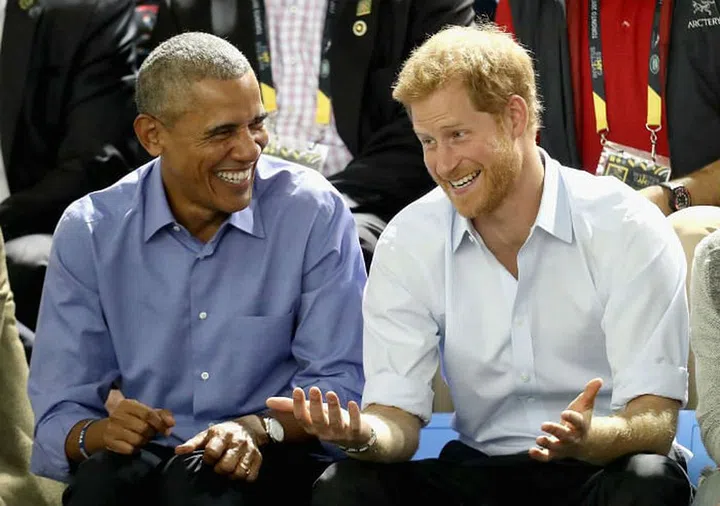 Barack Obama and Prince Harry at the Invictus Games 2017 in Toronto, Canada.Photo: Getty
