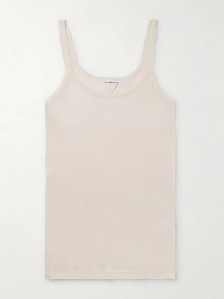 Tank top, $1,200, Bottega Veneta.
