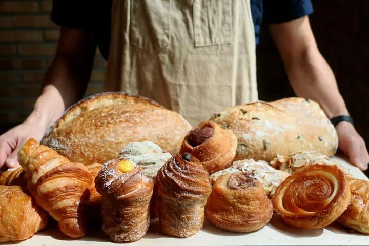 Bread Yard’s selection of artisanal sourdough breads and pastries.