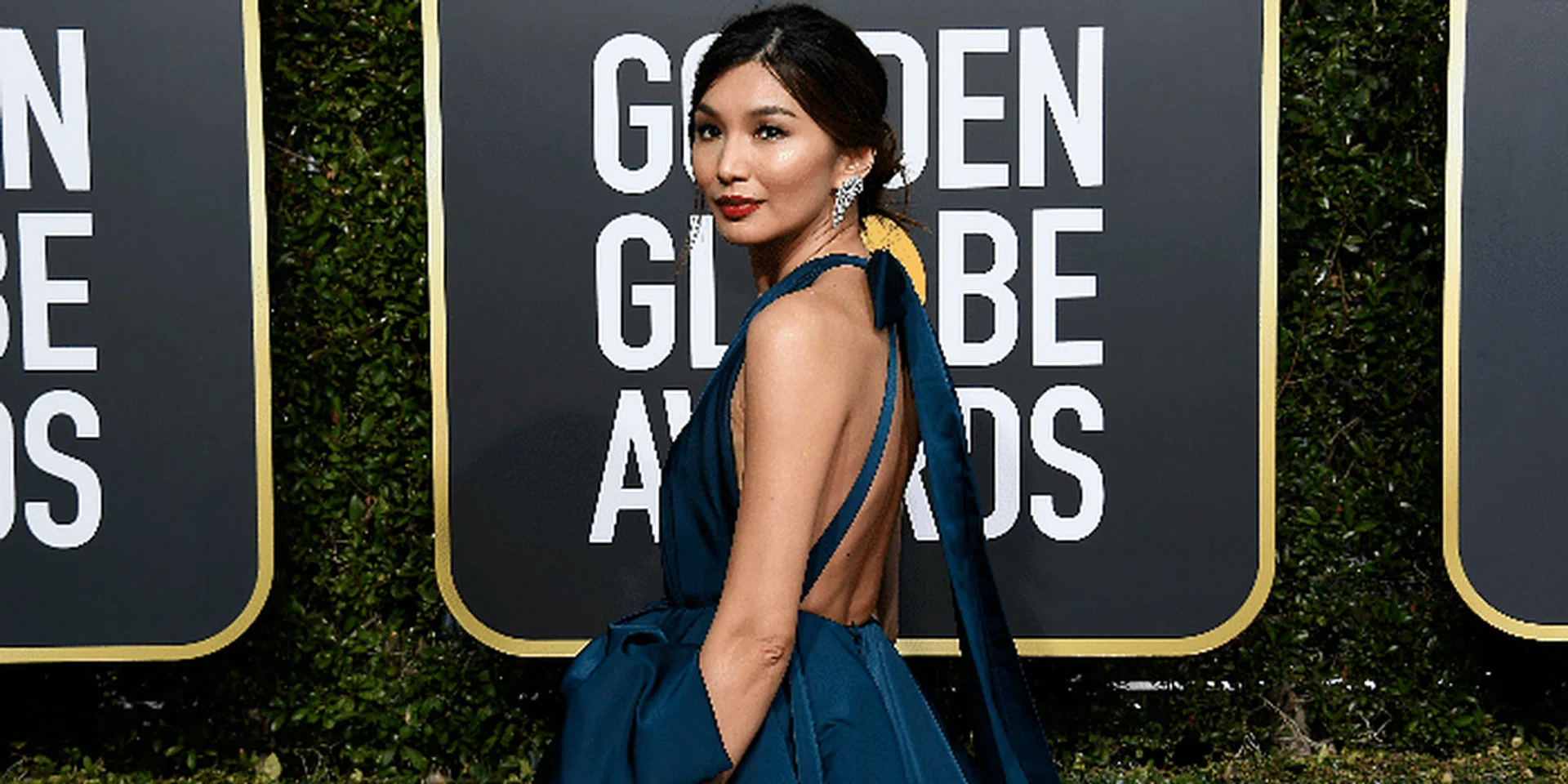 Gemma Chan Golden Globes Valentino