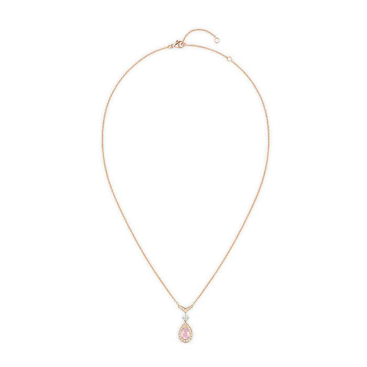 Pink gold, rose quartz and diamond, $7,990 