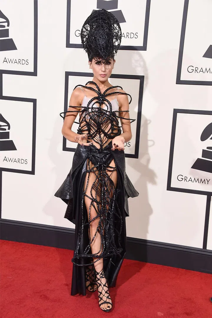 Say what you will, but she's made the Maleficent-on-acid aesthetic her own.