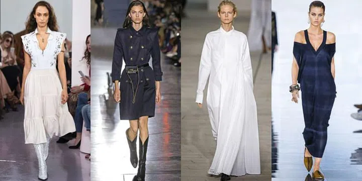 From Chloé—where Natacha Ramsay-Levi brought a streetwise edge to the brand’s signature romantic bohemianism—to Paul Surridge’s fresh athletic spin on sexy Cavalli-isms, major houses are bringing in new blood. Clare Waight Keller, the first female artistic director of Givenchy, staged a coed show, while husband-and-wife duo Luke and Lucie Meier are taking Jil Sander in a new, soulful direction.

From left: Chloé, Givenchy, Jil Sander, Roberto Cavalli

 Photo: Dan &amp; Corina Lecca