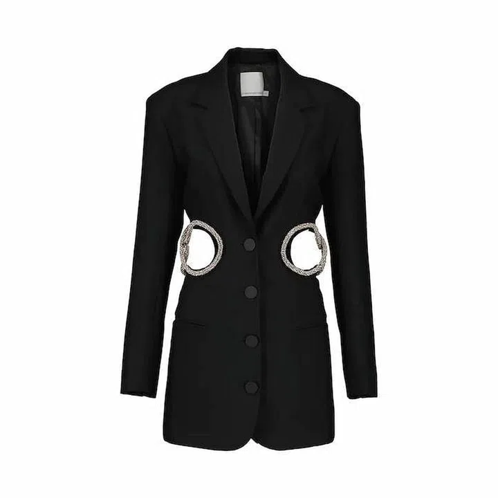 Cutout Embellished Wool-Blend Minidress, $2,479, Christopher Esber at Mytheresa