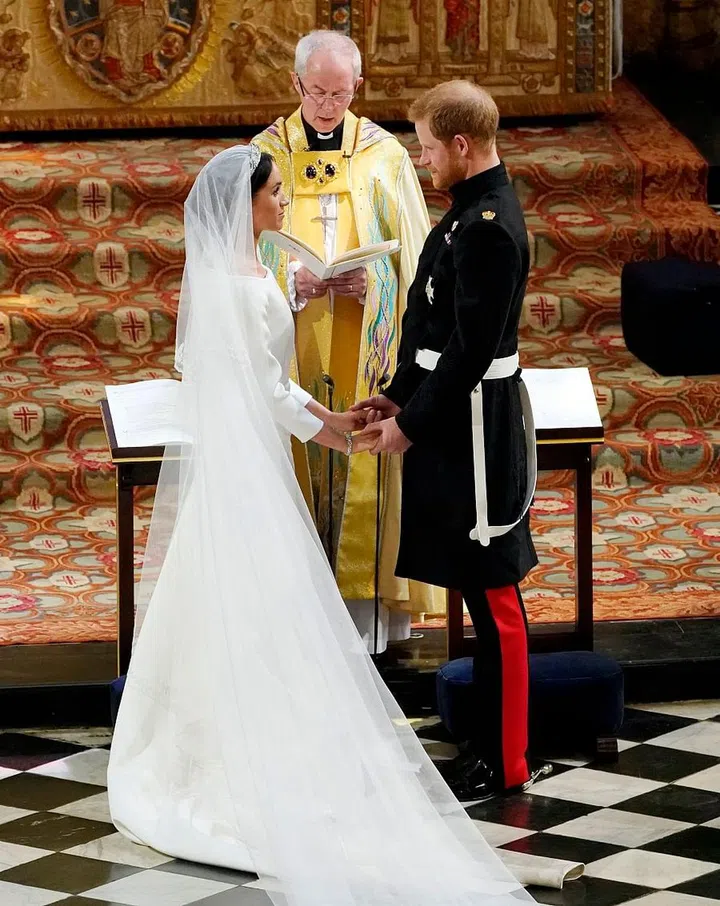Prince Harry and Meghan Markle exchange vows
