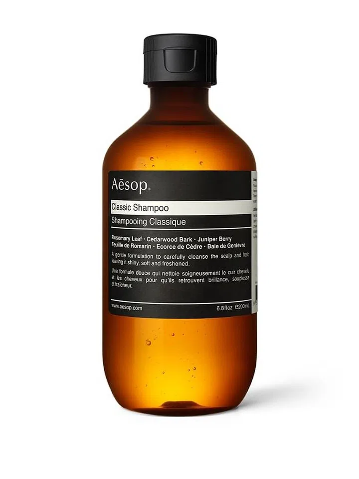 <b>Classic Shampoo, Aesop</b>: All a man wants to do when they get home sometimes is to wash away all of the day’s fatigue away, and one easy way to do that is to shampoo with Aesop’s Classic Shampoo. Fortified with essential oils of rosemary, juniper berry and cedarwood bark, this shampoo imparts a heavenly spa-like scent to calm the senses while keeping the scalp clean. Photo: Aesop