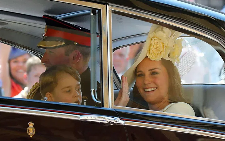 Prince William, Duke of Cambridge and Catherine, Duchess of Cambridge and Prince George
