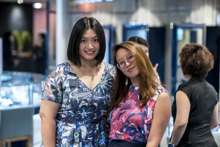 Yvonne Zhang and guest. Photo: Allen Tan