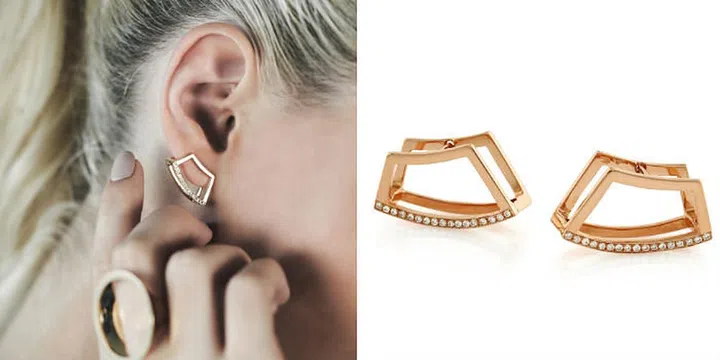 Holmes Pavé earrings. Photo: State Property