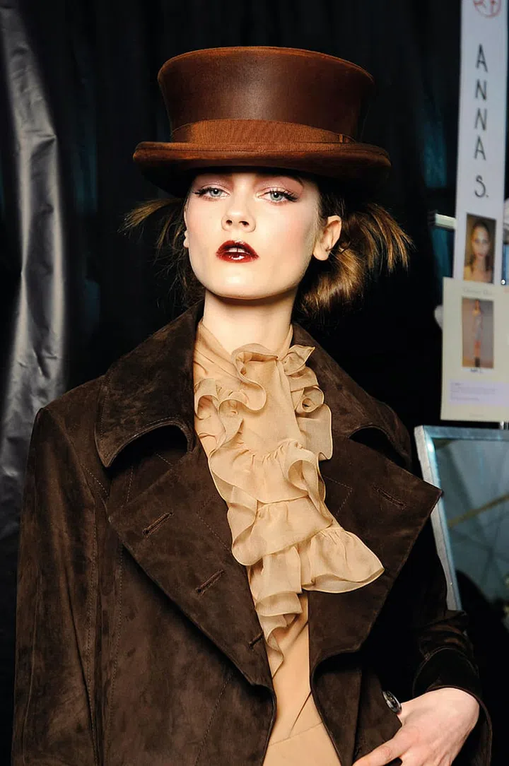 John Galliano brought all the drama to Dior at the fall/winter 2010 show.