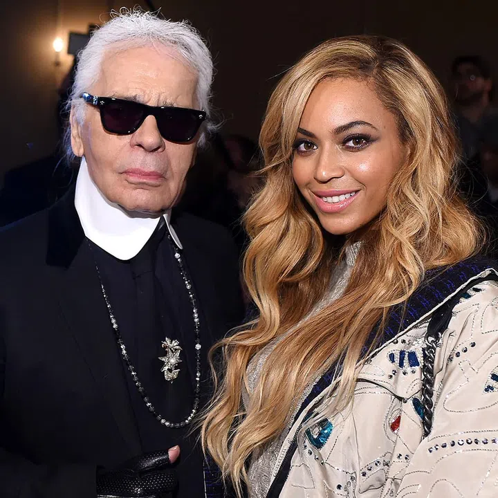 Karl Lagerfeld and Beyoncé