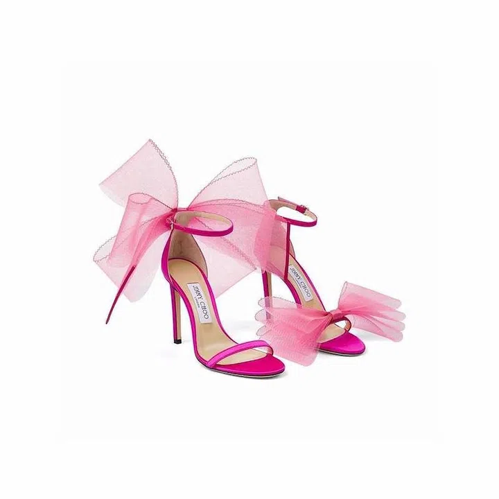 Aveline 100 Asymmetric Sandals, $1,110, Jimmy Choo at Farfetch
