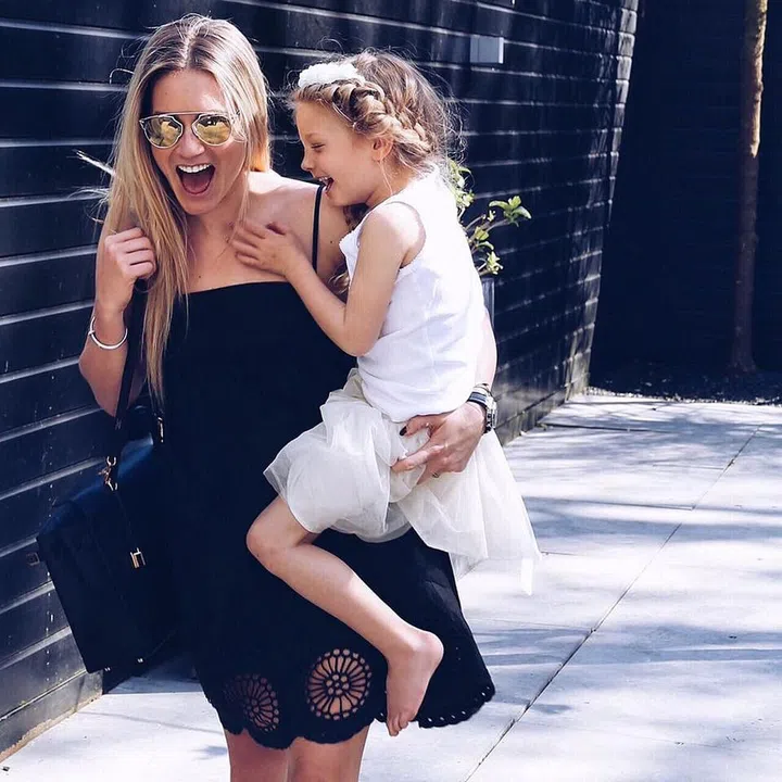 Nikkie Plessen with her daughter Jolie. Photo: Courtesy of Nikkie Plessen
