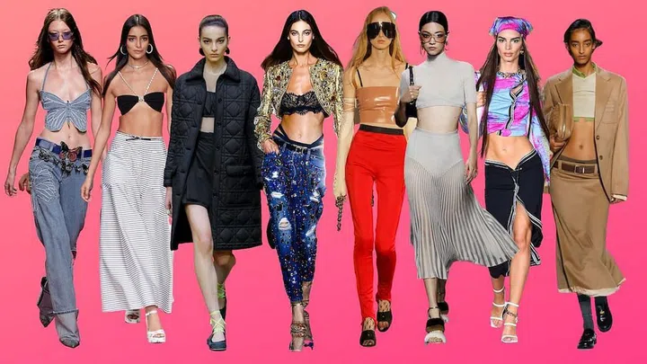 Photos (from left): Bluemarine, Chanel, Dior, Dolce&Gabbana, Gucci, Fendi, Versace and Miu Miu