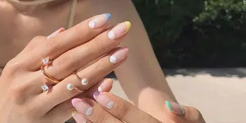 Half Moon Nail Art