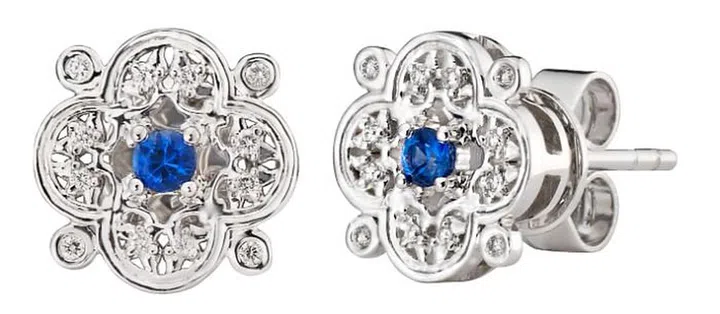 Floral Sapphire earrings, $1,550