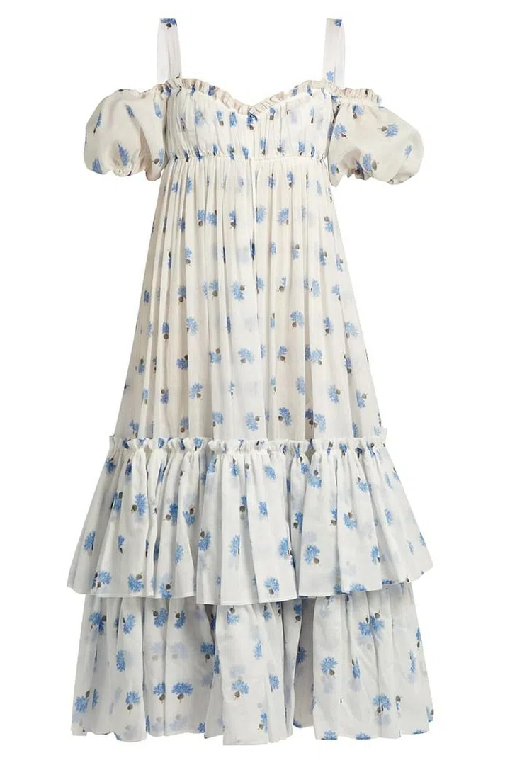 Cotton dress, £3,345, Alexander McQueen Matches Fashion