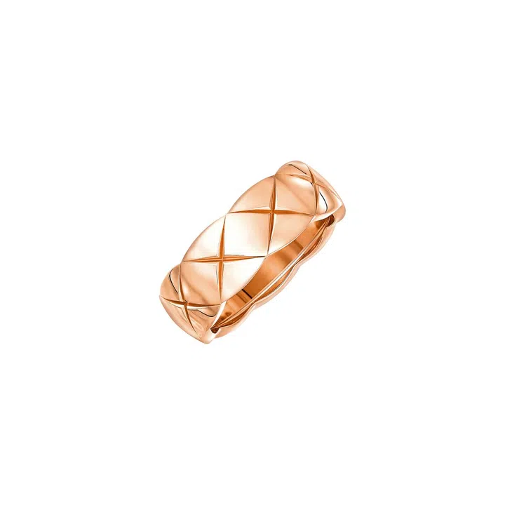 Beige gold small Coco Crush ring