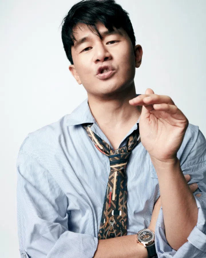 Ronny Chieng in Fendi for BAZAAR Man March 2024
