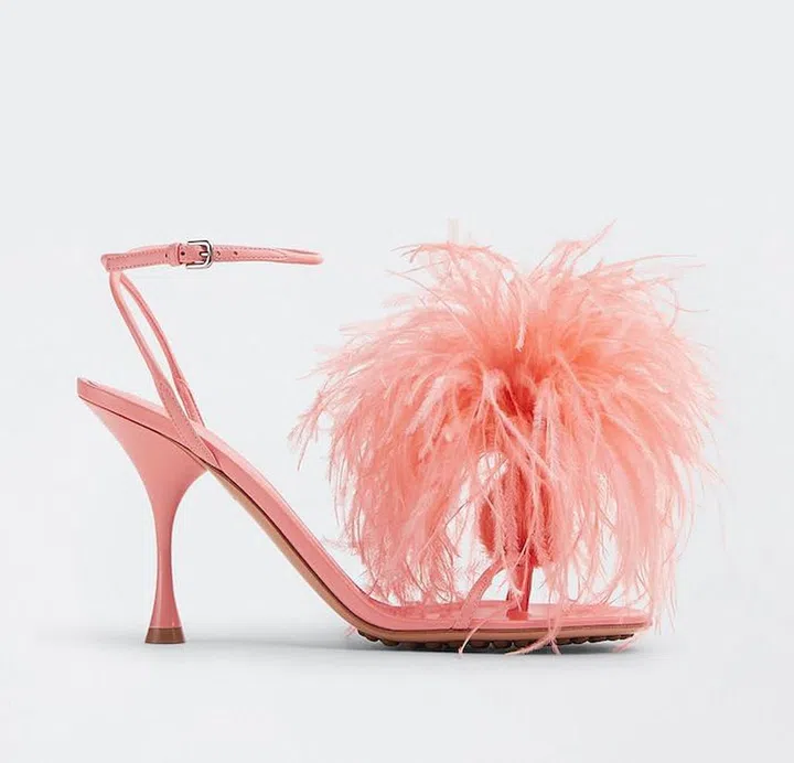 Feather Dot Sandals, S$2,000, Bottega Veneta