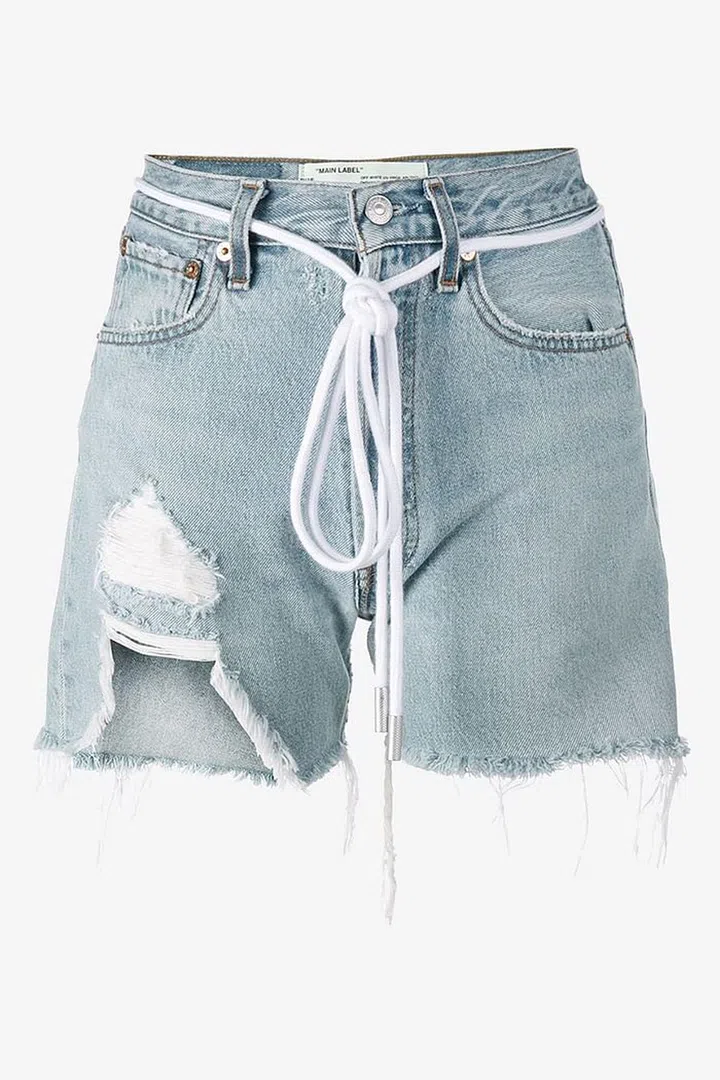 Denim shorts, £305, Off-White at Browns