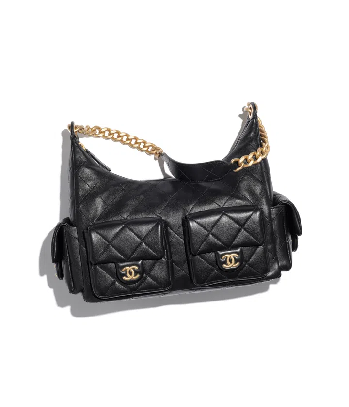 maxi hobo bag leather chanel 