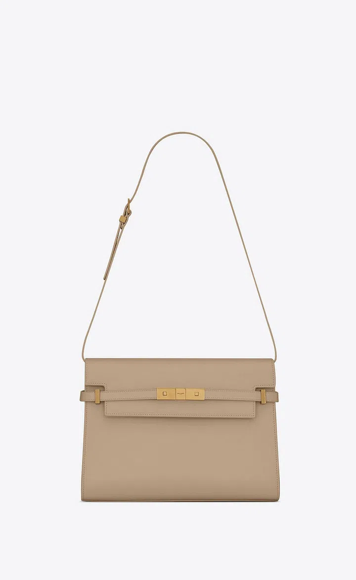 Manhattan Shoulder Bag In Box Saint Laurent Leather, $3,740, Saint Laurent
