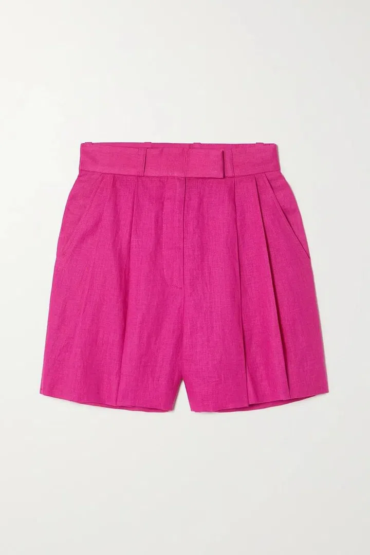 Fai Pleated Linen Shorts, $471, Bouguessa at Net-a-Porter
