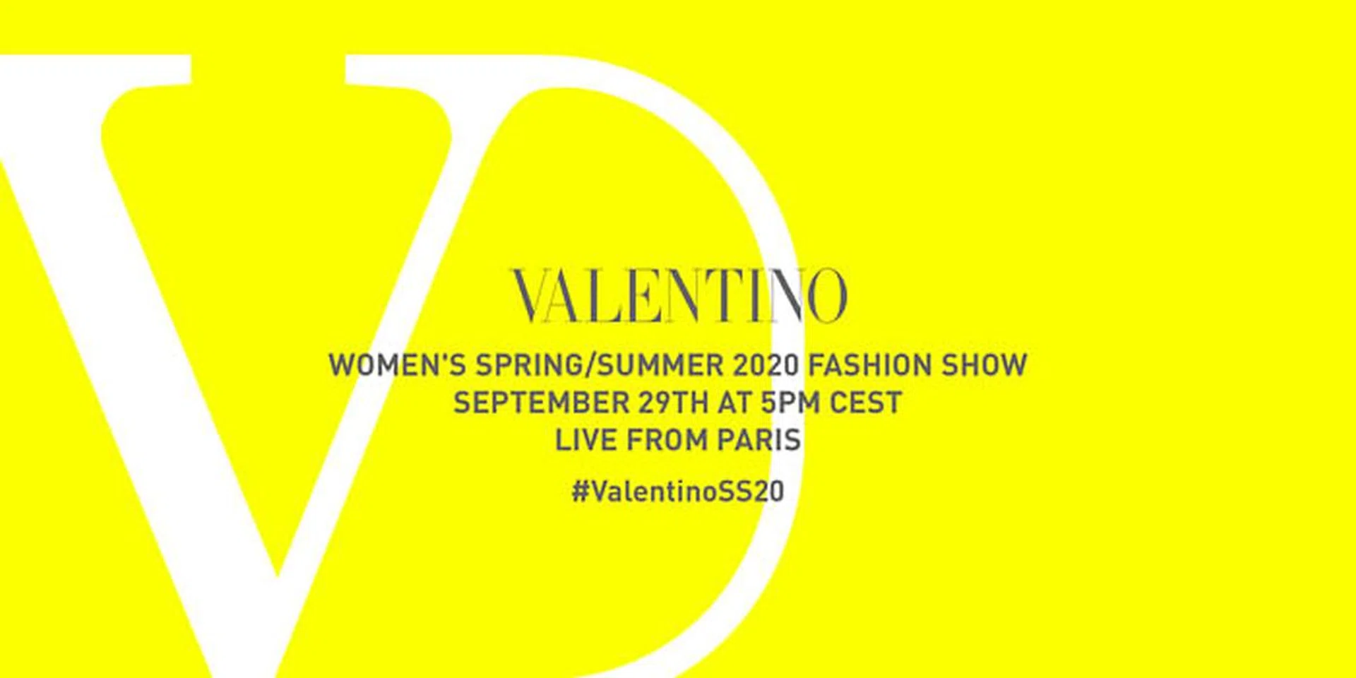 Valentino SS20 livestream