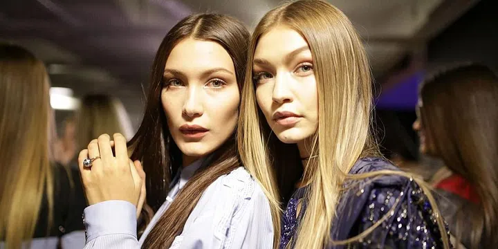 Backstage at the Versace Ready to Wear show during Milan Fashion Week. Photo: Getty 