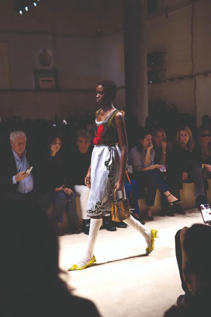 grounded glamour prada