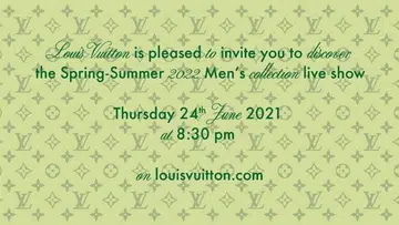 Watch The Louis Vuitton Spring/Summer 2022 Menswear Show Here