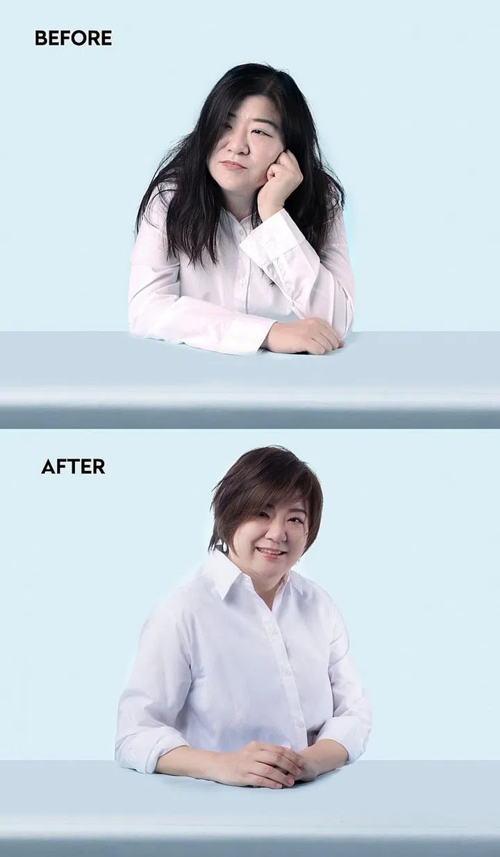 Designed by: Chief Salon Director of Chez Vous, Thomas Teo. Services: Cut; Colour and Highlights Customisation. Model: Sarah (Photo: Chez Vous)