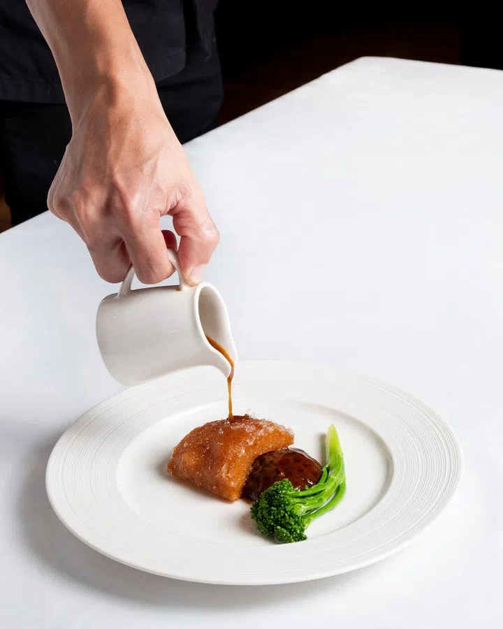 Crispy Fried Sea Cucumber with Abalone Sauce. Photo Courtesy