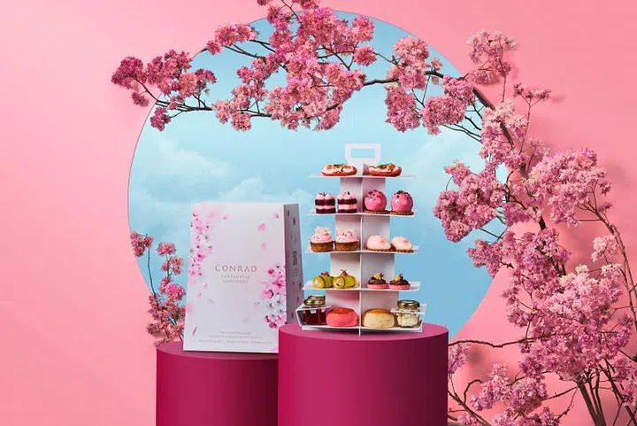Sakura afternoon tea at Conrad Centennial Singapore
