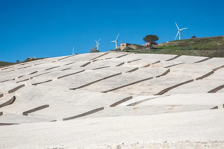 Burri's landscape artwork The Great Cretto