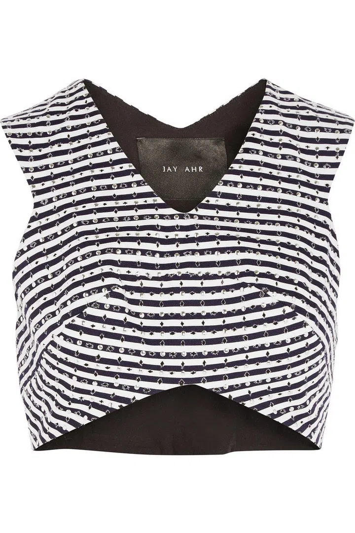 Crop top, USD$83 (70% off), Jay Ahr 