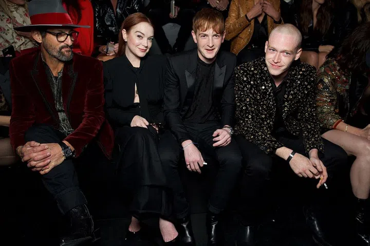 Tony Ward, Lindsay Lohan, Dakota Lohan & Caleb Landry Jones