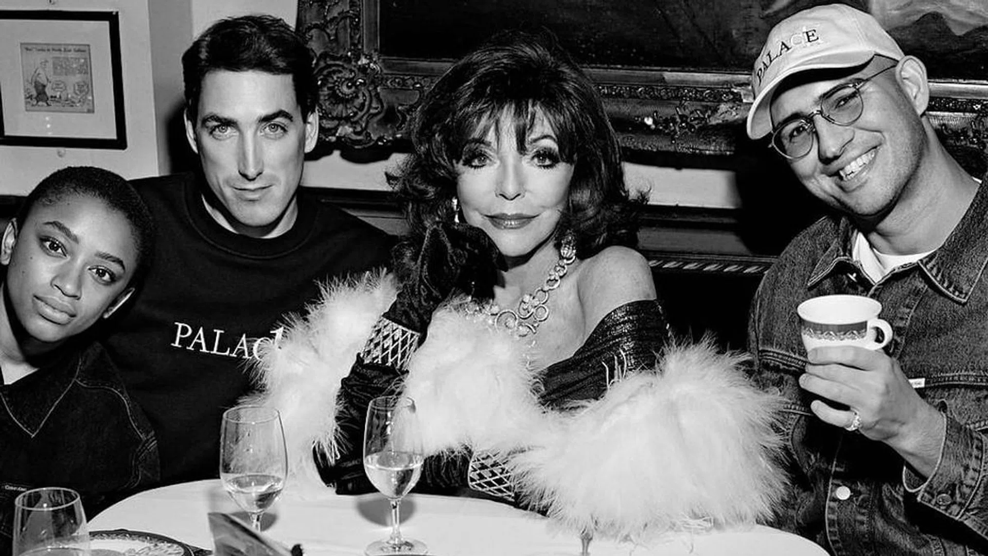 Joan Collins Stars In a Calvin Klein Perfume Ad