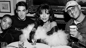 Joan Collins Stars In a Calvin Klein Perfume Ad