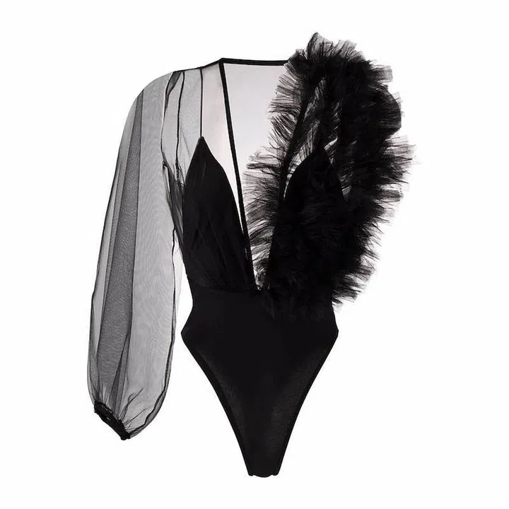 Lia Tulle Bodysuit, $502, Alchemy at Farfetch

