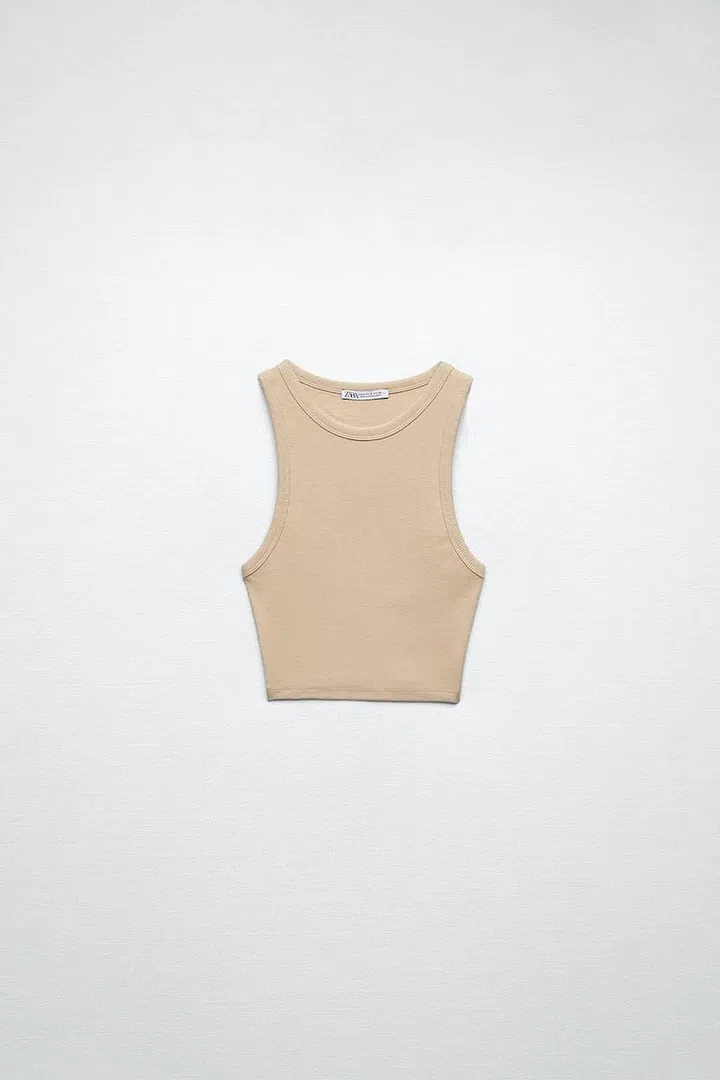 Ribbed T-Shirt, $11.90, Zara

