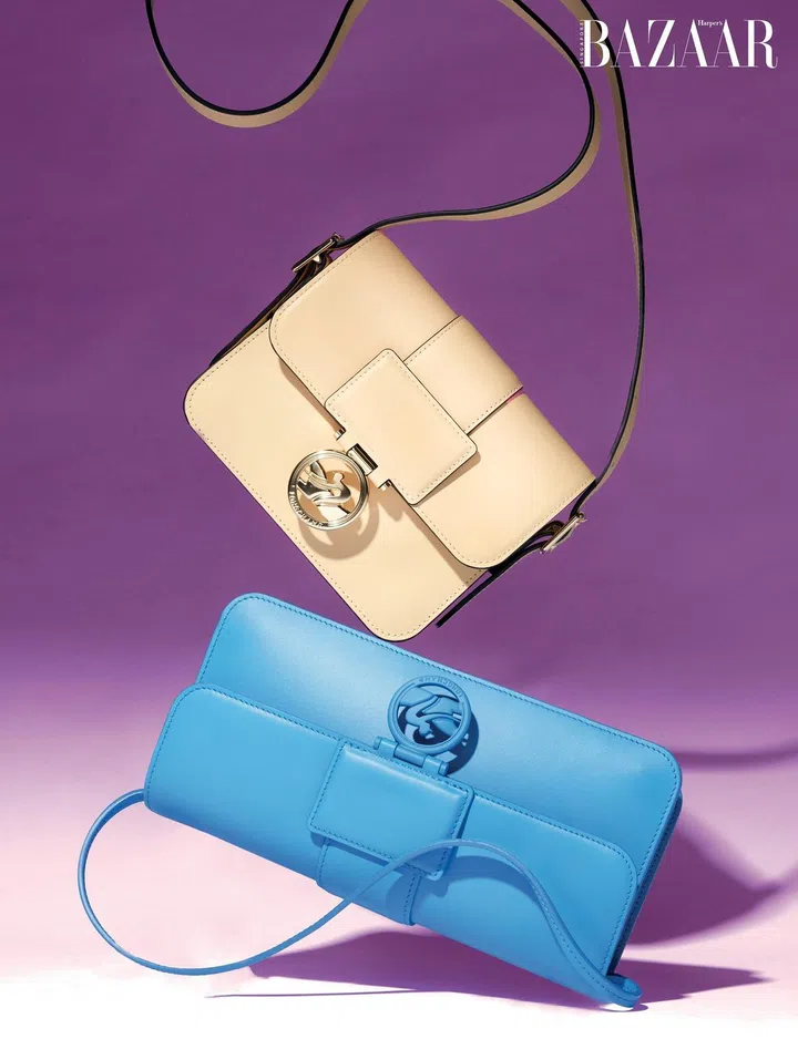 Leather Box-Trot crossbody bag; leather Box-Trot Baguette bag, Longchamp