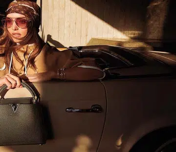 Supermodel Miranda Kerr Takes The Louis Vuitton Capucines For A Whirl Through Los Angeles